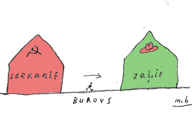 No sarkaniem uz zaļiem/Māris Bišofs.