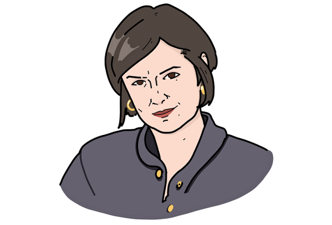 Baiba Bartkeviča. Zīmējums — Patricija Punte