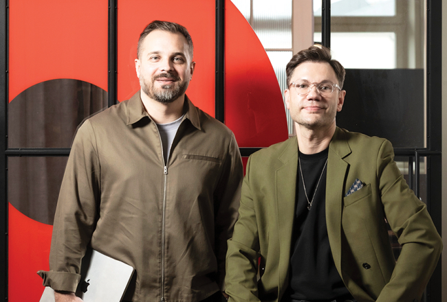 Vadims Barisons un Kārlis Zembergs, aģentūras Omnicom Media vadītāji.