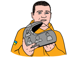 Vladislavs Heraskevičs. Zīmējums — Ernests Kļaviņš
