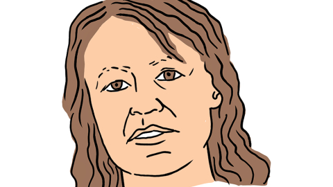 Solvita Strāķe. Zīmējums — Ernests Kļaviņš
