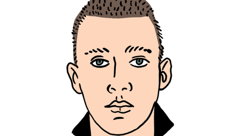 Emīls Asars. Zīmējums — Ernests Kļaviņš