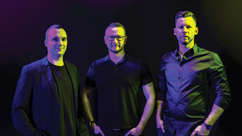 Hyperscan līdzdibinātāji: Roberts Tomme (no kreisās), Jānis Kreilis un Juris Baums.
Publicitātes foto