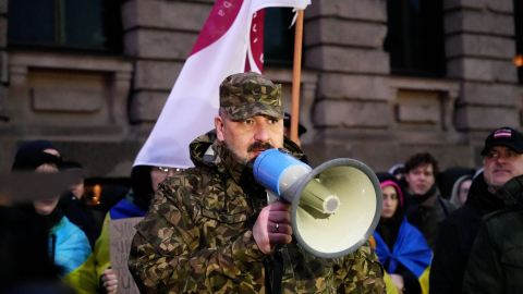 Majors Jānis Slaidiņš. LETA