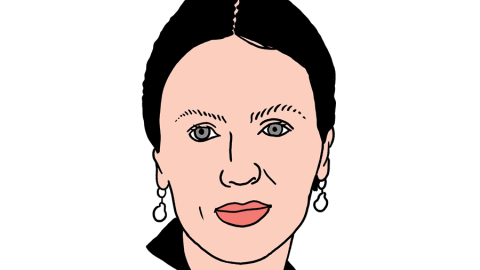 Zane Čulkstēna. Zīmējums — Ernests Kļaviņš