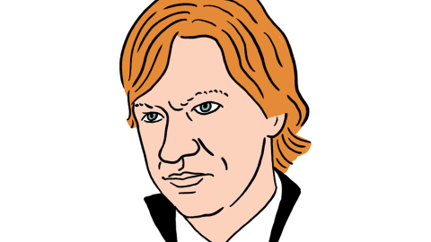 Andris Vīksna. Zīmējums — Ernests Kļaviņš