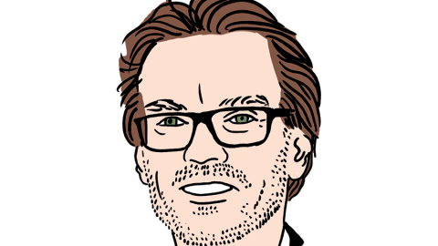 Ekehards Ernsts. Zīmējums — Ernests Kļaviņš