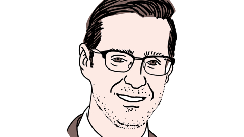 Mārtiņš Lazdovskis. Zīmējums — Ernests Kļaviņš