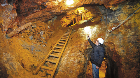 Kalnrūpniecība Harca kalnu reģionā Saksijā-Anhaltē aizsākās aptuveni 1400. gadā. Par kalnraču darbu pazemē 17.—19. gadsimtā var uzzināt Glāzebahas raktuvēs izveidotajā muzejā. Foto — Matthias Bein/DPA/Picture-Alliance/Scanpix/LETA