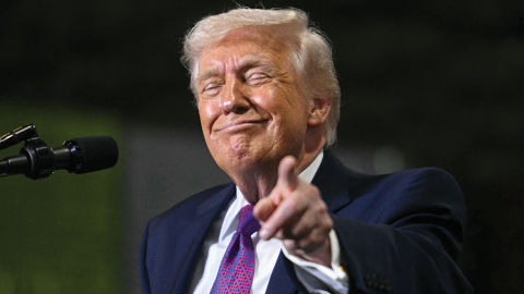 Donalds Tramps politiskās kampaņas pasākumā Kentuki štatā 11. martā.