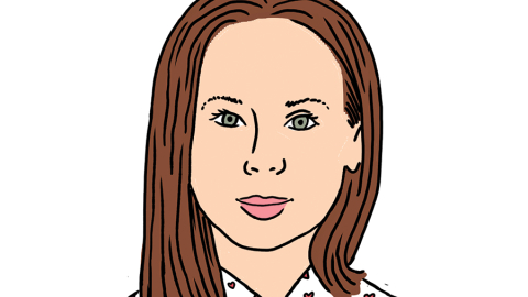 Liene Sīle. Zīmējums — Ernests Kļaviņš