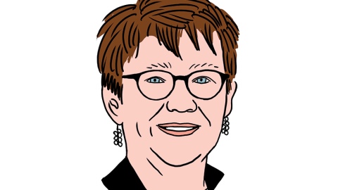 Odile Reno-Baso. Zīmējums — Ernests Kļaviņš
