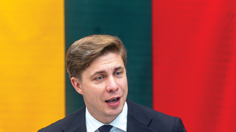 Mindaugs Sinkevičs 30. jūnijā, kad parlaments apstiprināja viņa iecelšanu premjerministra amatā.