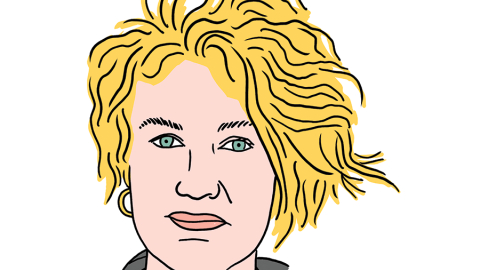 Janita Veinberga. Zīmējums — Ernests Kļaviņš