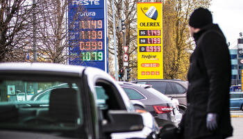 Kāda degvielas uzpildes stacija Tallinā.