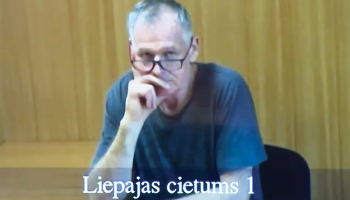 Tiesas sēde, kurai Elmārs Laizāns pieslēdzās attālināti no Liepājas cietuma