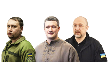 Jaunais Ukrainas prezidenta administrācijas vadītājs Kirilo Budanovs, jaunais aizsardzības ministrs Mihailo Fjodorovs, jaunais enerģētikas ministrs Deniss Šmihaļs. Foto — The New York Times un publicitātes attēli