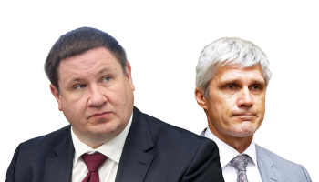 Egils Helmanis un Aleksandrs Bartaševičs. Foto no LETA arhīva