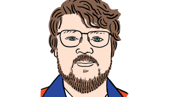 Miķelis Puķītis. Zīmējums — Ernests Kļaviņš