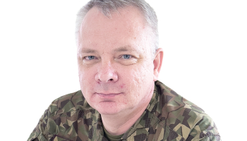 Nacionālo bruņoto spēku pulkvedis Māris Tūtins.