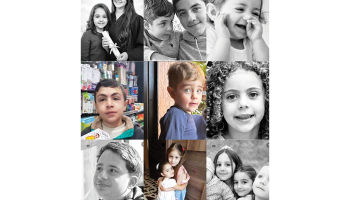 Daži no libāņu bērniem, kas gājuši bojā Izraēlas gaisa triecienos.