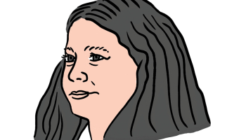 Sevhila Musajeva. Zīmējums — Ernests Kļaviņš