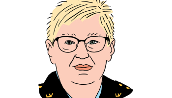 Irēna Knoka. Zīmējums — Ernests Kļaviņš