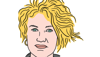 Janita Veinberga. Zīmējums — Ernests Kļaviņš