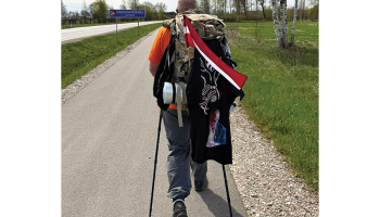 Aigars Stonis sava gājiena sākumā.