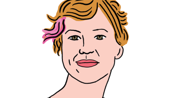 Marta Rībele. Zīmējums — Ernests Kļaviņš