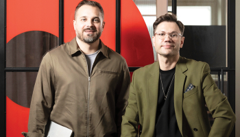 Vadims Barisons un Kārlis Zembergs, aģentūras Omnicom Media vadītāji.