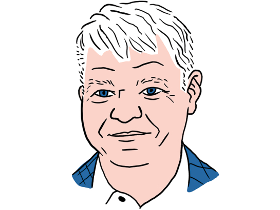 Raimonds Okmanis. Zīmējums — Ernests Kļaviņš