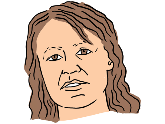 Solvita Strāķe. Zīmējums — Ernests Kļaviņš
