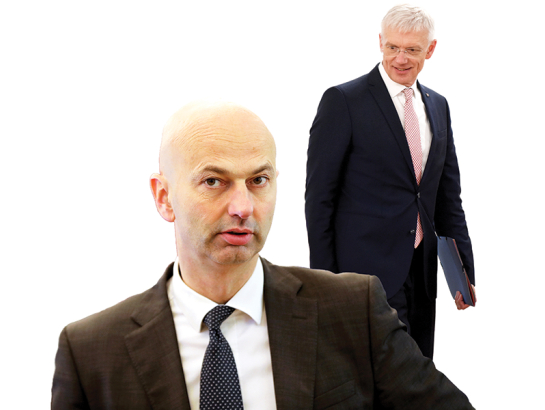 Jānis Citskovskis un Krišjānis Kariņš.