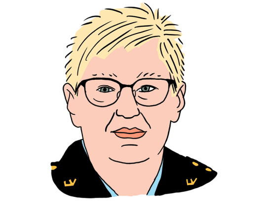 Irēna Knoka. Zīmējums — Ernests Kļaviņš