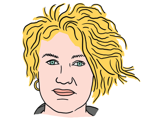 Janita Veinberga. Zīmējums — Ernests Kļaviņš