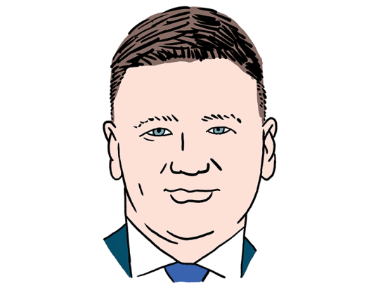 Kārlis Siliņš. Zīmējums — Ernests Kļaviņš