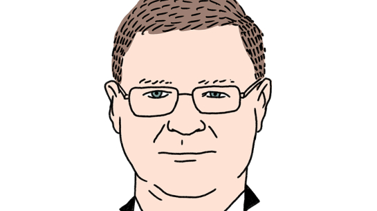 Valdis Dombrovskis. Zīmējums — Ernests Kļaviņš