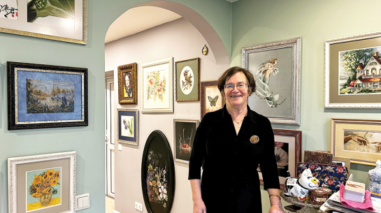 17 gadu laikā māksliniece radījusi gandrīz 120 izšuvumu, vadoties pēc smalki izstrādātām pikseļu un krāsu shēmām.