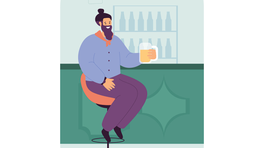 Es esmu tik turīgs, ka varu atļauties izdzert kausu alus lidostā!
Ilustrācija — Freepik