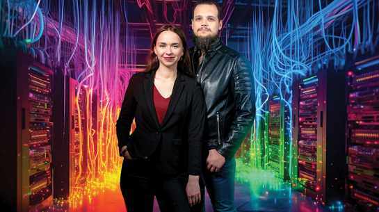 Komanda: Agnese un Artūrs Jaunošāni ir Ajelix līdzīpašnieki un vienīgie darbinieki. Foto no uzņēmuma arhīva