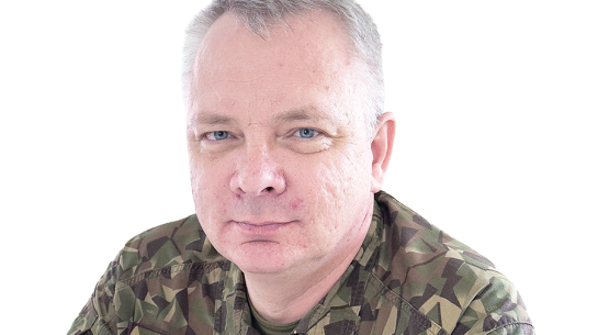 Nacionālo bruņoto spēku pulkvedis Māris Tūtins.
