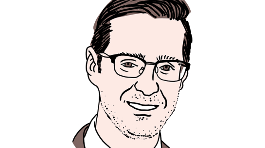 Mārtiņš Lazdovskis. Zīmējums — Ernests Kļaviņš