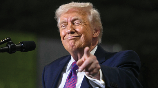 Donalds Tramps politiskās kampaņas pasākumā Kentuki štatā 11. martā.