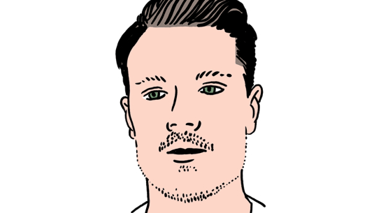 Rūdolfs Balcers. Zīmējums — Ernests Kļaviņš