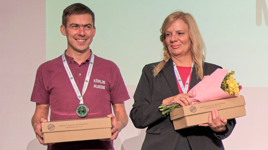 Kārlis Rubins un Jeļena Alfejeva. Publicitātes foto.