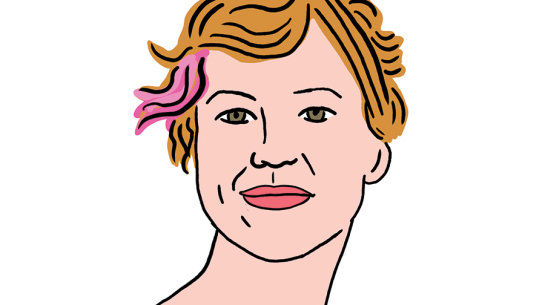 Marta Rībele. Zīmējums — Ernests Kļaviņš