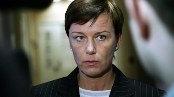 Linda Abu Meri pirms gada, kad vēl vadīja Iekšlietu ministriju. Foto: Lauris Vīksne, F64