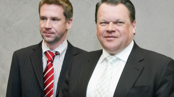 Vladimirs Antonovs (no kreisās) un Raimonds Baranausks. Foto: Emīls Desjatņikovs, F64