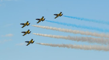 Aviācijas paraugdemonstrējumi. Foto: Mārtiņš Zilgalvis, F64